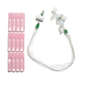 KIMVENT* MultiAccess Port Catheter, Double Swivel Elbow, WET PAK*