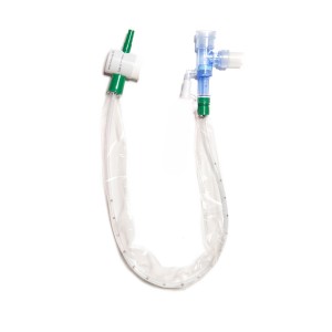 Turbo-Cleaning Closed Suction Catheter, Double Swivel Elbow